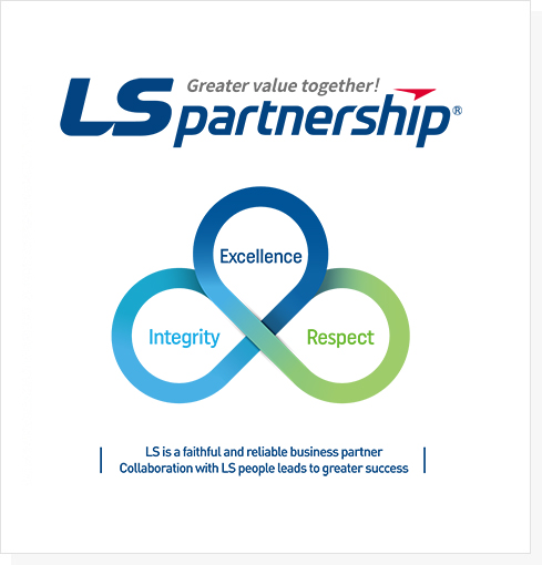 Greater value together! LS partnership. LS is a faithful and reliable business partner Collaboration with LS people leads to greater success